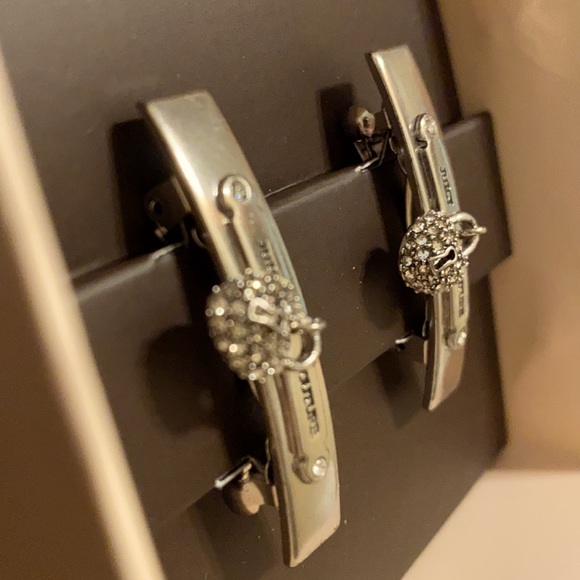 Juicy Couture Silver Hair Clips - Picture 4 of 4
